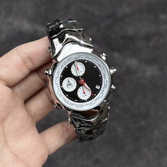 Men's watches dynamic three-eye judge design y2k vintage