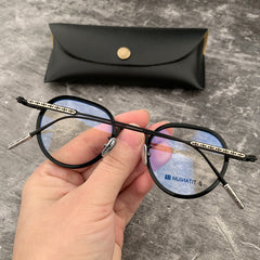CHH Chrome Hearts Glasses Vintage Round Ultra Light Pure Titanium Myopia Glasses Frame