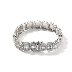 Bracelet 13MM Alloy Full Diamond Jiugongge Hip Hop Bracelet Spectrum