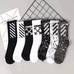 OFF OW whtie Socks XX stripe pattern
