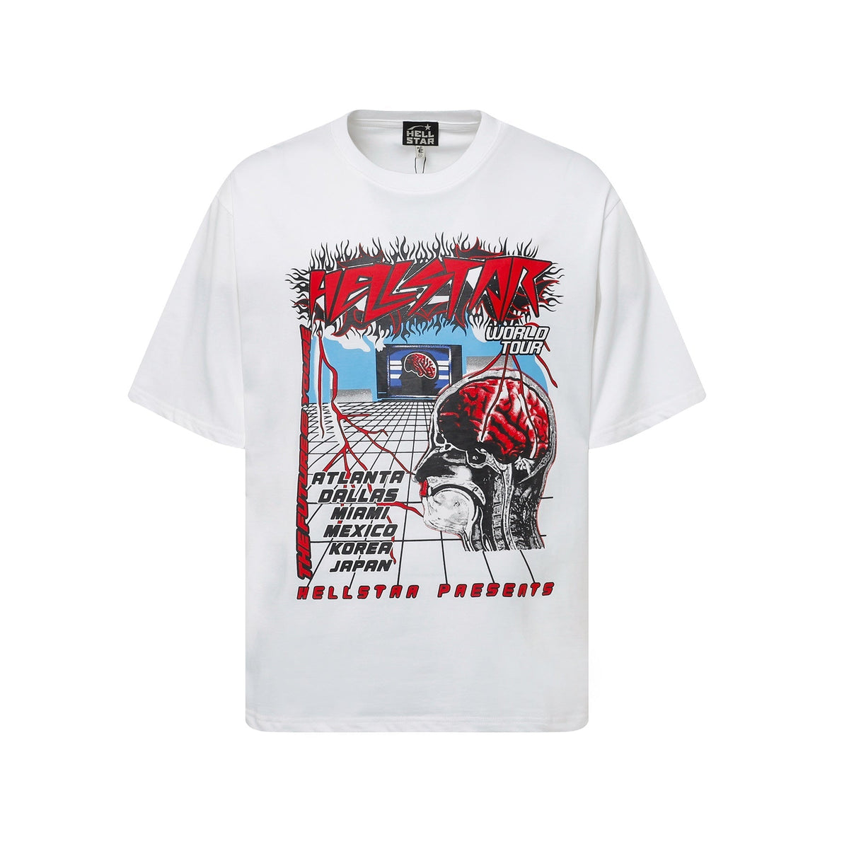 Hellstar T-Shirt Summer Top Short Sleeve High-quality pure cotton high-street clothing