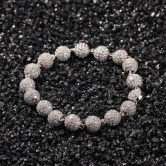 Bracelet Hip Hop Bracelet Microencrusted Zircon Beads Spectrum St. Valentine's