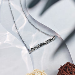 CHH Chrome heart Cross Necklace Retro Men's and Women's Simple Clavicle Chain
