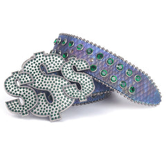Hip-hop punk rhinestone belt s plate accessories