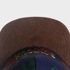 Trendy flat brimmed snapback hatsrose adjustable sun shade