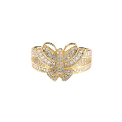 Rings Butterfly Ring ins Design Copper with Zircon Spectrum Animal St. Valentine's