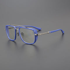 CHH Chrome Hearts Glasses Double Beam Big Face Titanium Frame Myopia Glasses Frame