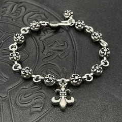 CHH Chrome heart Cross Bracelet Flower Domineering Classic