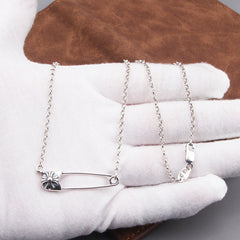 CHH Chrome heart Cross Necklace Vintage Cross Pin Necklace Men's and Women's