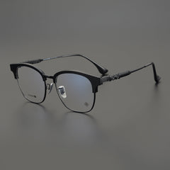 CHH Chrome Hearts Glasses Vintage Ultra Light Half Frame Myopia Glasses Frame