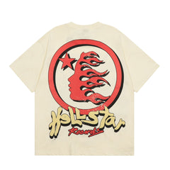 HellstarT Shirt Creative Printing High-quality pure cotton high-street clothing