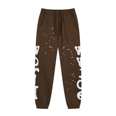 Sp5der Hoodie & Sweatpants Fleece-Lined Star Print