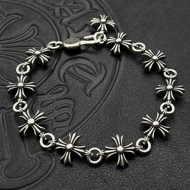 CHH Chrome heart Cross Bracelet Hip Hop Personality