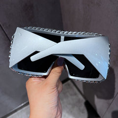 Trendy punk glasses retroall-in-one