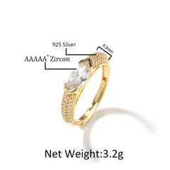 Rings s925 Silver ins Zircon Ring Spectrum St. Valentine's