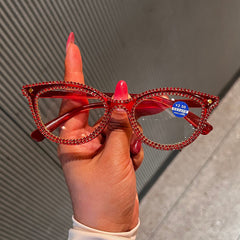 Trendy punk glasses anti-blue light retro cat eyes