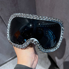 Trendy punk glasses retroall-in-one