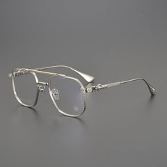 CHH Chrome Hearts Glasses Vintage Versatile Double Beam Large Frame Myopia Glasses Frame