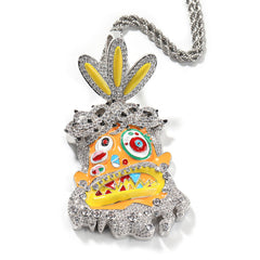 Jewelry Pendant Copper Zircon Color Pendant Dog Tags rapper Spectrum Far East