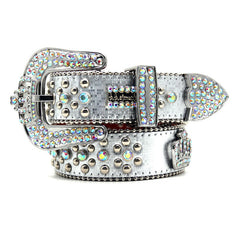 Hip-hop punk rhinestone belt rhinestone crown