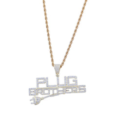 Jewelry Hip Hop Letter Entry Pendant Copper Inlaid Zircon 14K Gold Plated Pendant Alphabet Pieces Royalty