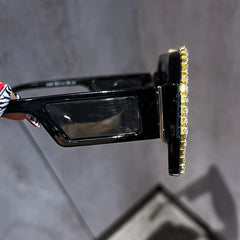 Trendy punk glasses square