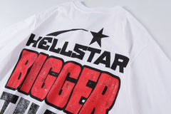 Hellstar T Shirt Hellstar Studios Bigger Than Satan High-quality pure cotton high-street clothing