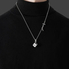 CHH Chrome heart Cross Necklace Vintage Square Dice Men's and Women's Pendants
