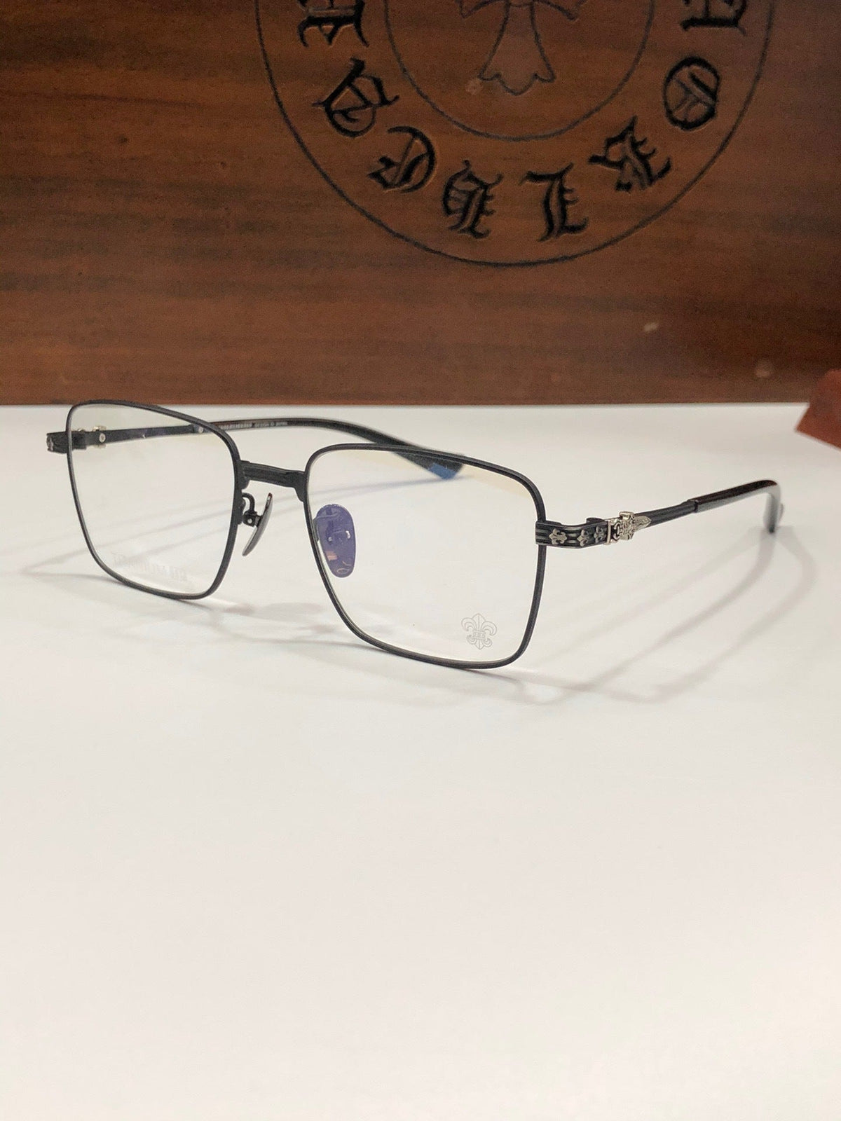 CHH Chrome Hearts Glasses Simple Box Titanium Frame Business Glasses Frame