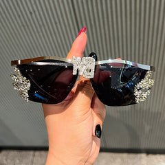 Trendy punk glasses y2k flame sunglasses