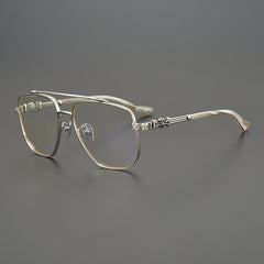 CHH Chrome Hearts Glasses Pure Titanium Stereo Pattern Myopia Retro Glasses Frame
