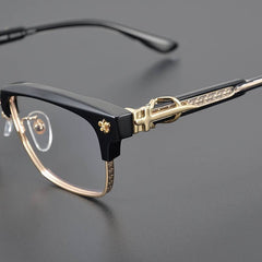CHH Chrome Hearts Glasses Versatile Pure Titanium Box Retro Myopia Anti-Blue Light Glasses Frame