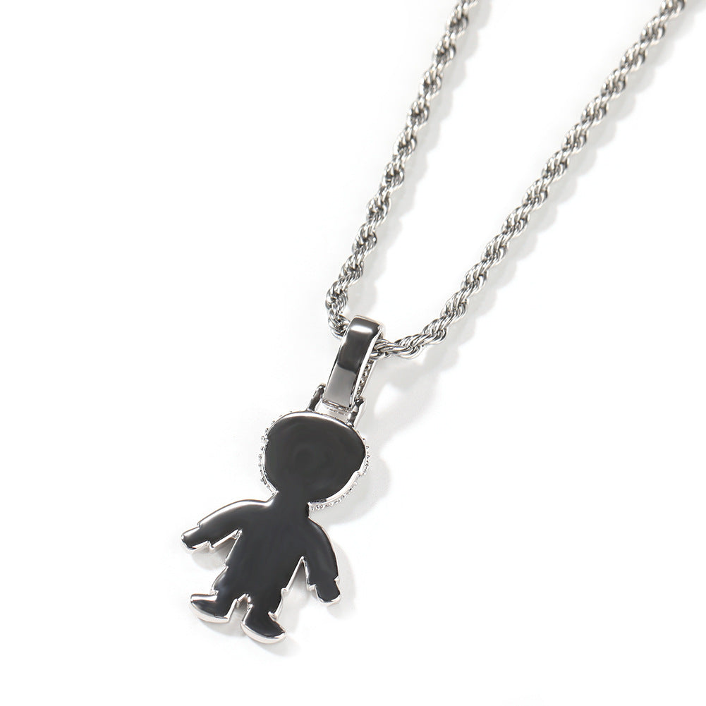 Jewelry Hip Hop Diamond Pendant Necklace Royalty Spectrum St. Valentine's