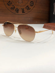 Chrome Hearts Sunglasses Fashion Half-Frame Titanium Toad Sunglasses