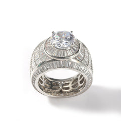 Rings Hip Hop Index Finger Ring Copper Zircon Ring ins Spectrum