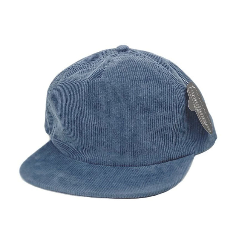 Trendy flat brimmed snapback hatscorduroy autumn winter breathable heattech