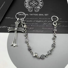 CHH Chrome heart Cross Necklace Vintage Cross Pant Chain Bag Chain