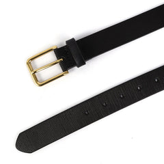 Hip-hop punk rhinestone belt with gold square buckle