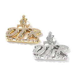 Jewelry OTR letter pendant hiphop fashion micro zircon Alphabet Pieces Spectrum St. Valentine's