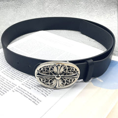 CHH Chrome Hearts Belt Cross Leather Casual Versatile