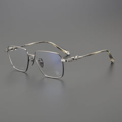 CHH Chrome Hearts Glasses Versatile Titanium Frame Ultra Light Box Frame Glasses Frame