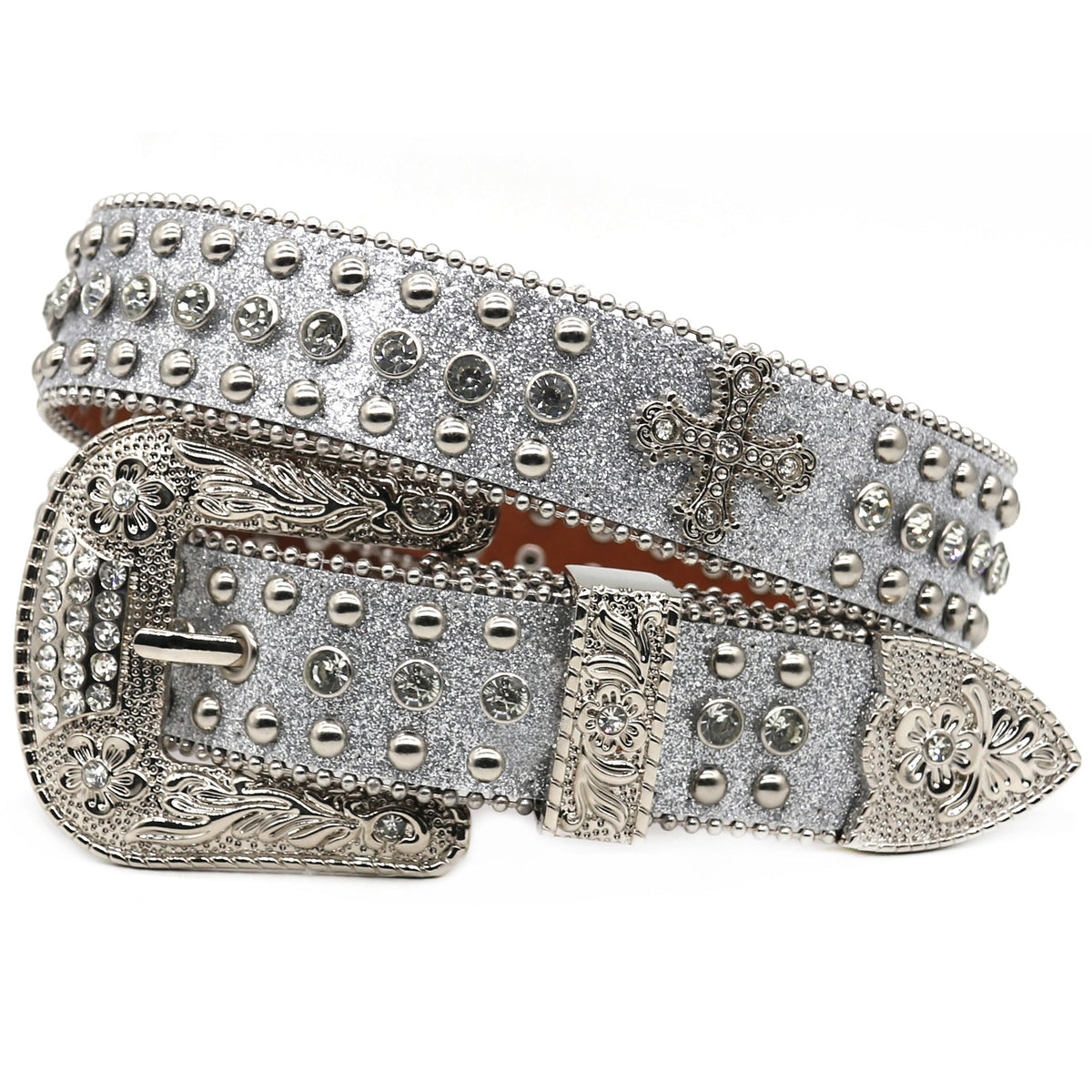 Hip-hop punk rhinestone belt punk style