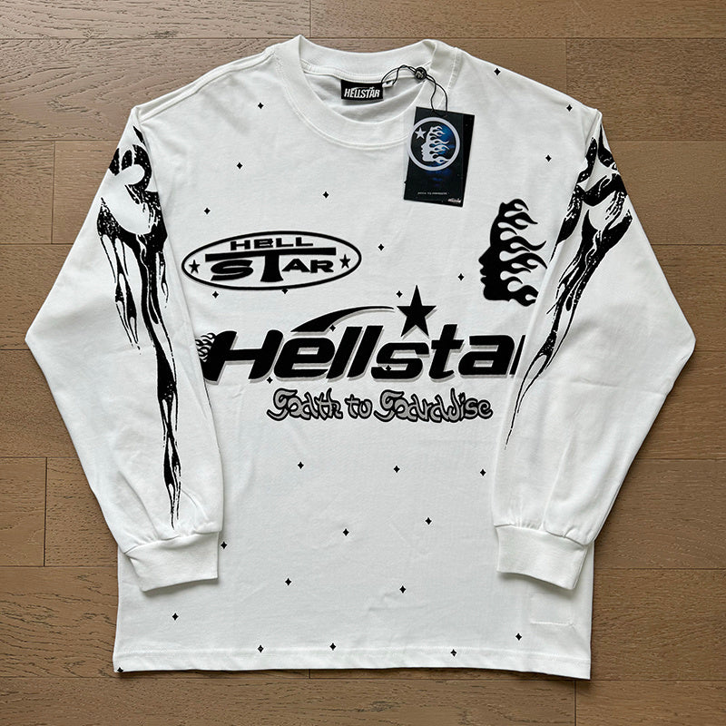 Hellstar Long Sleeve Shirts High-quality pure cotton high-street clothing