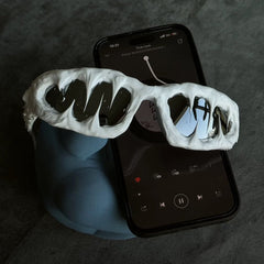 Trendy punk glasses dark series