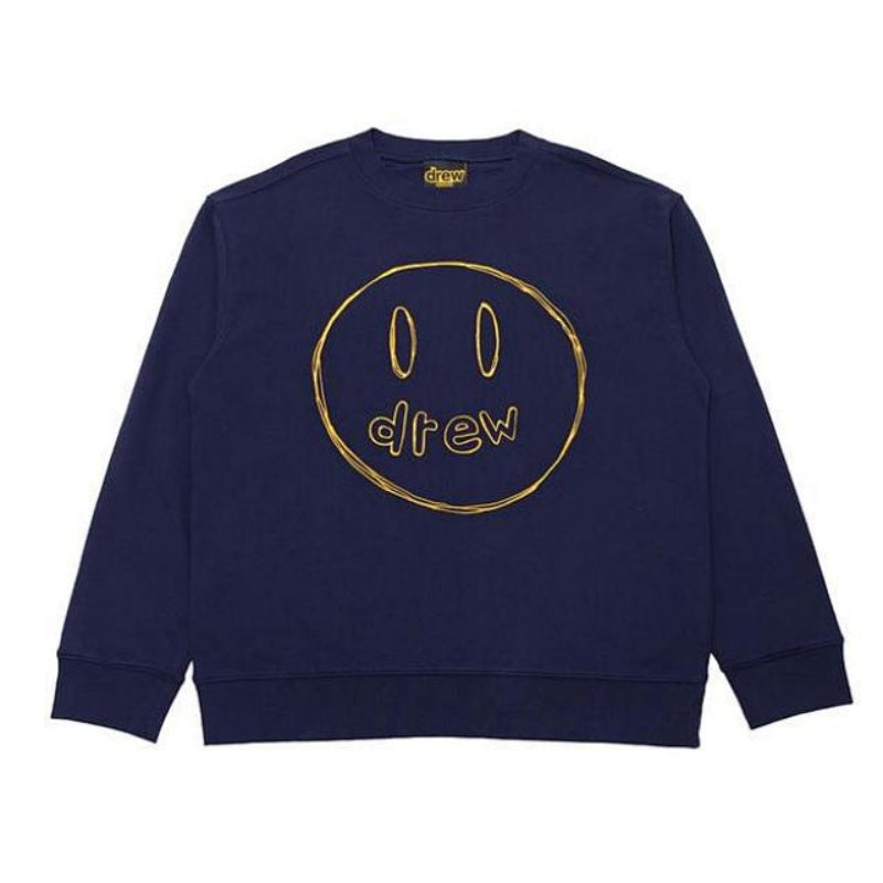 DREW HOUSE Hoodie Navy blue embroidery