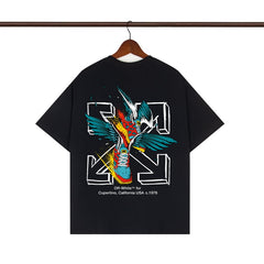 OFF WHITE T SHIRTS High-quality pure cotton high-street style