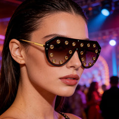 Trendy punk glasses retro