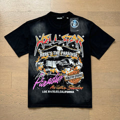 Hellstar T Shirts Retro style high street trend High-quality pure cotton high-street clothing
