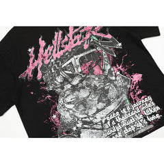 Hellstar T-shirt Direct Printing Pattern High-quality pure cotton high-street clothing