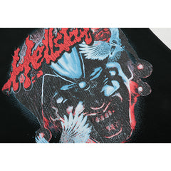Hellstar  T-shirt Direct Printing Pattern High-quality pure cotton high-street clothing